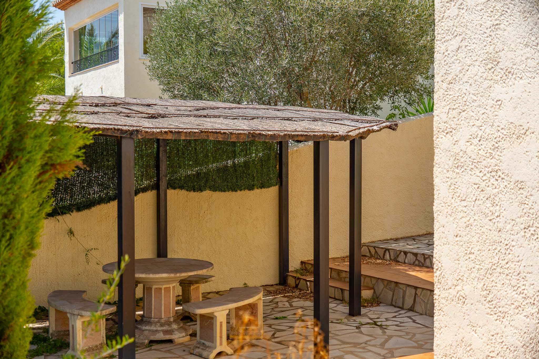 Pergola in the garden
