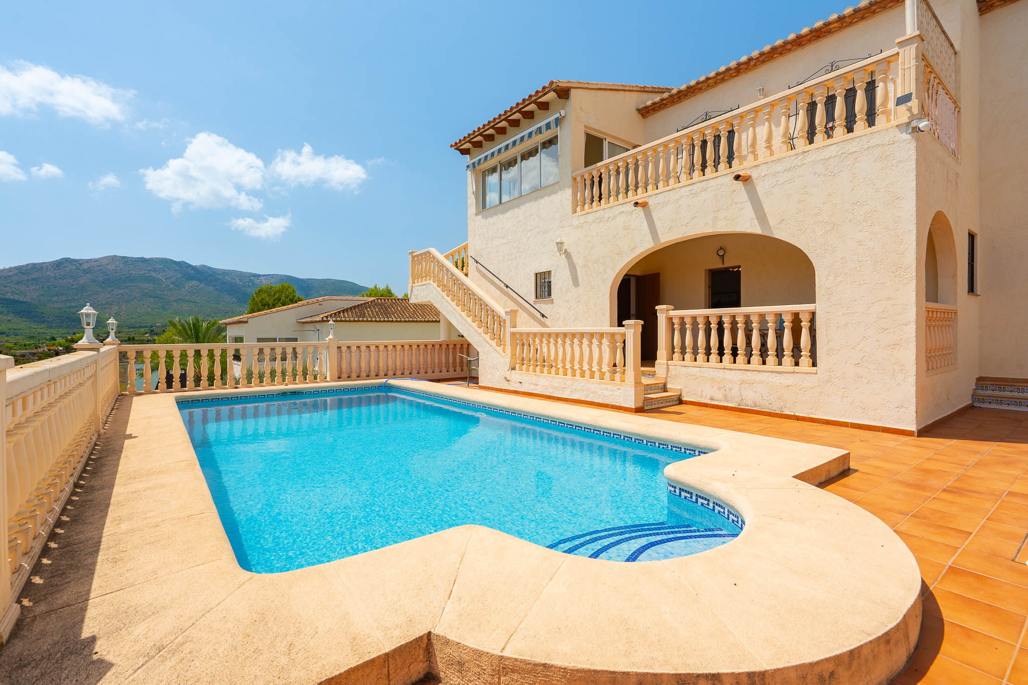 Private swimming pool and terrace