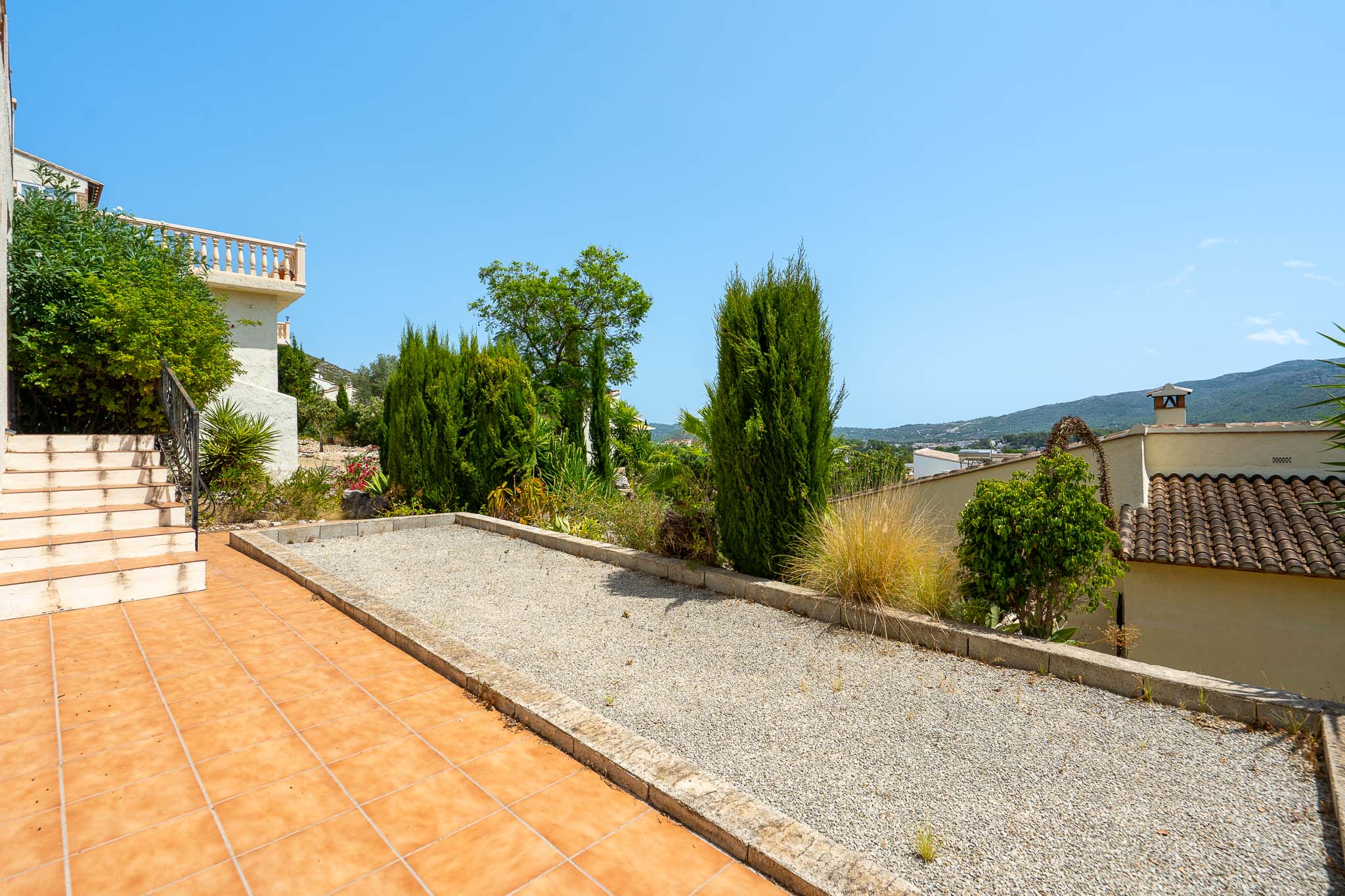 Petanque court in the garden