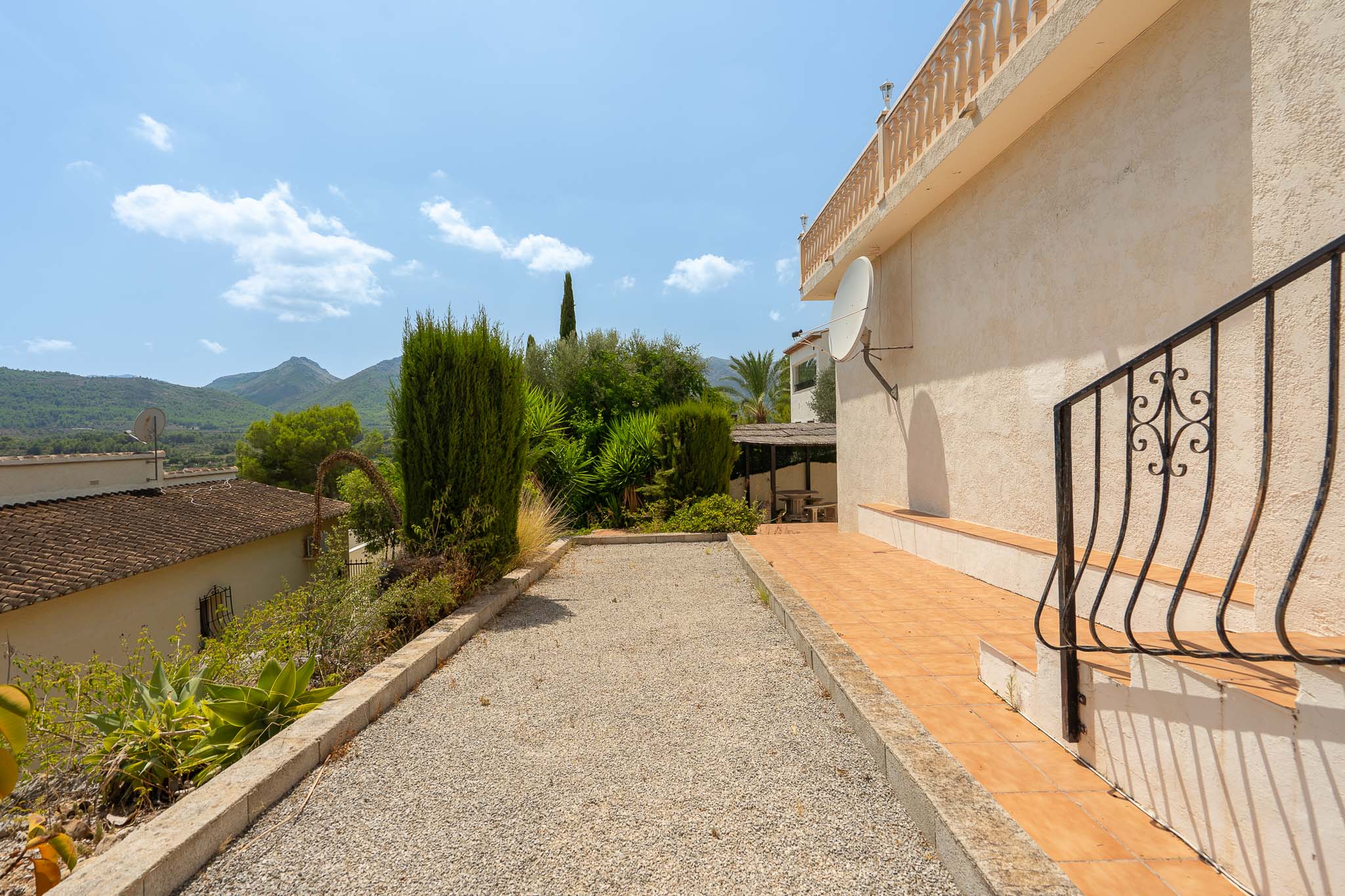 Petanque court and garden