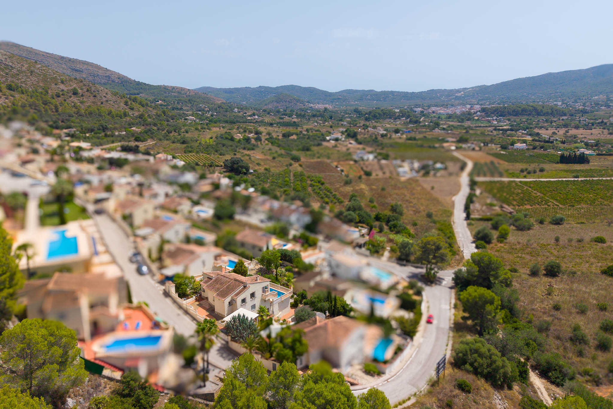 Aerial view of the property