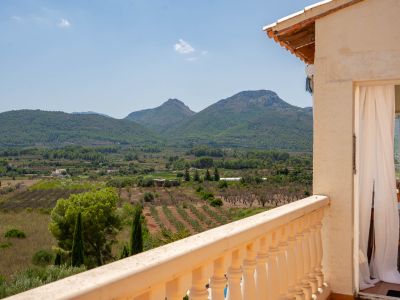 Terrace with valley views