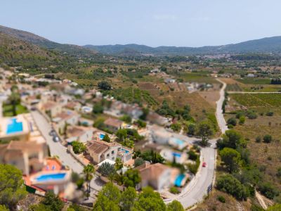 Aerial view of the property