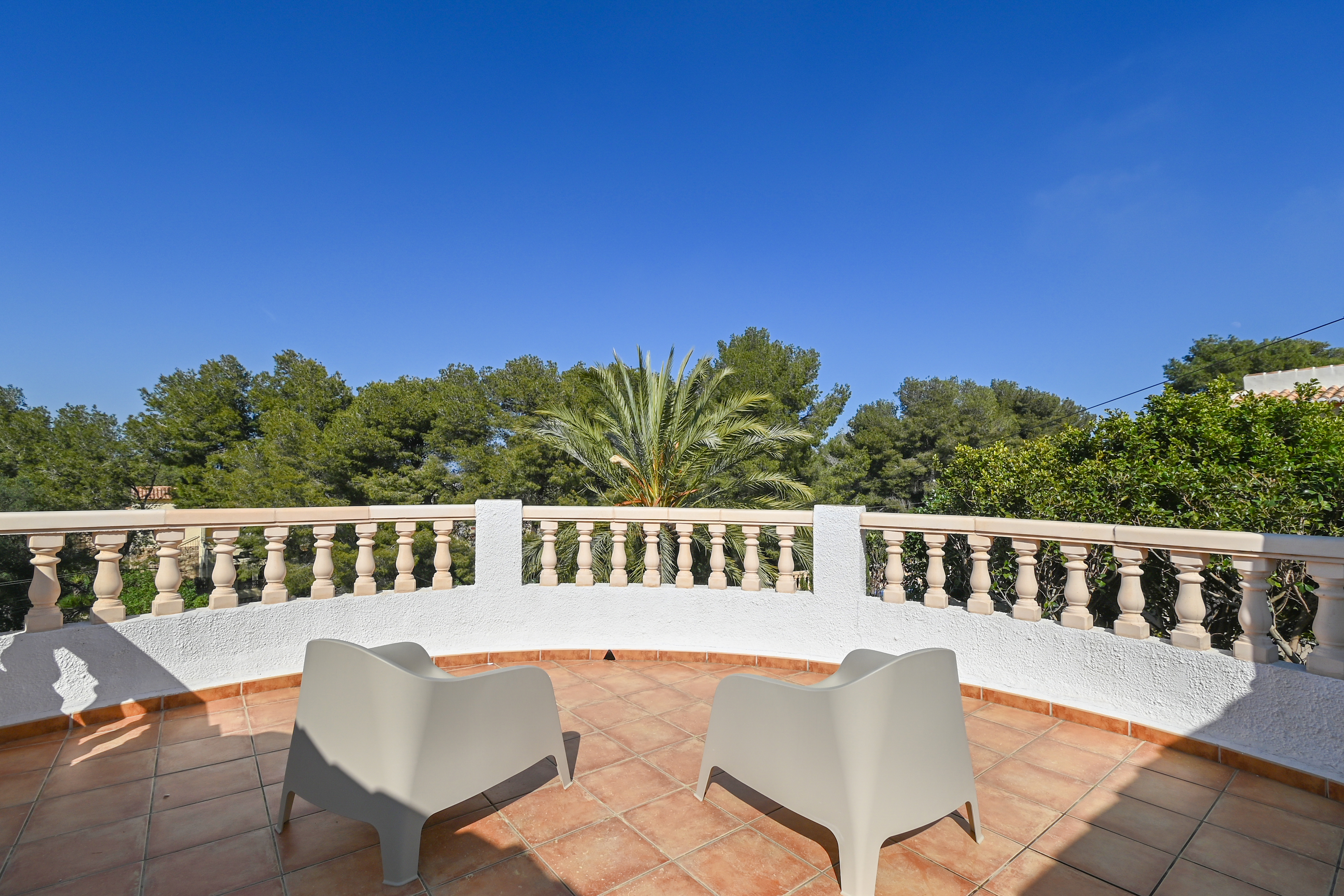 Terrace with open views