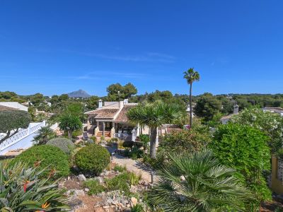 Villa exterior and garden
