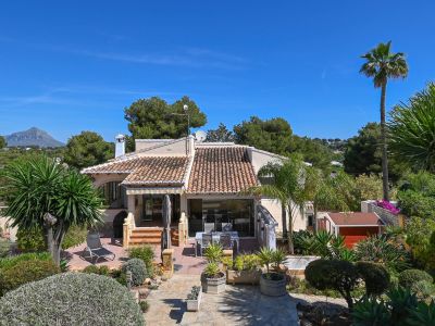 Villa exterior and garden