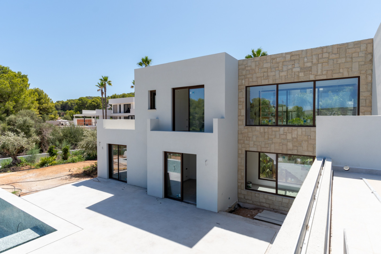 Villa exterior and terrace