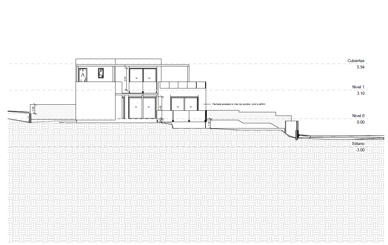 Architectural elevation plan