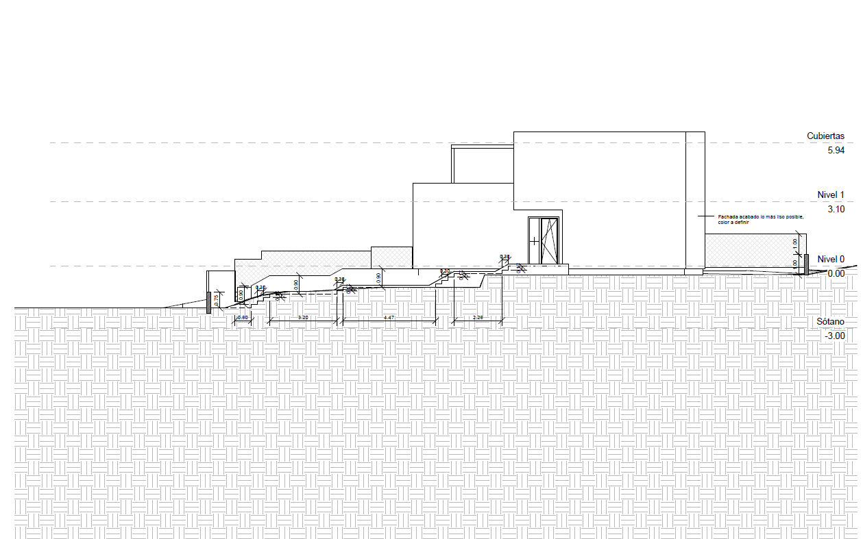 Architectural elevation plan
