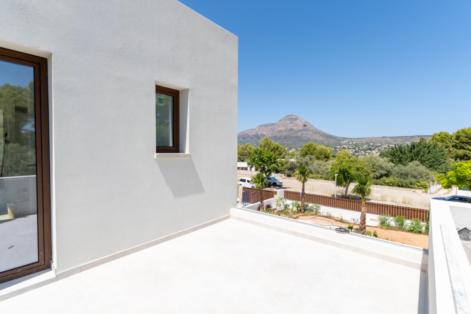 Terrace with mountain views