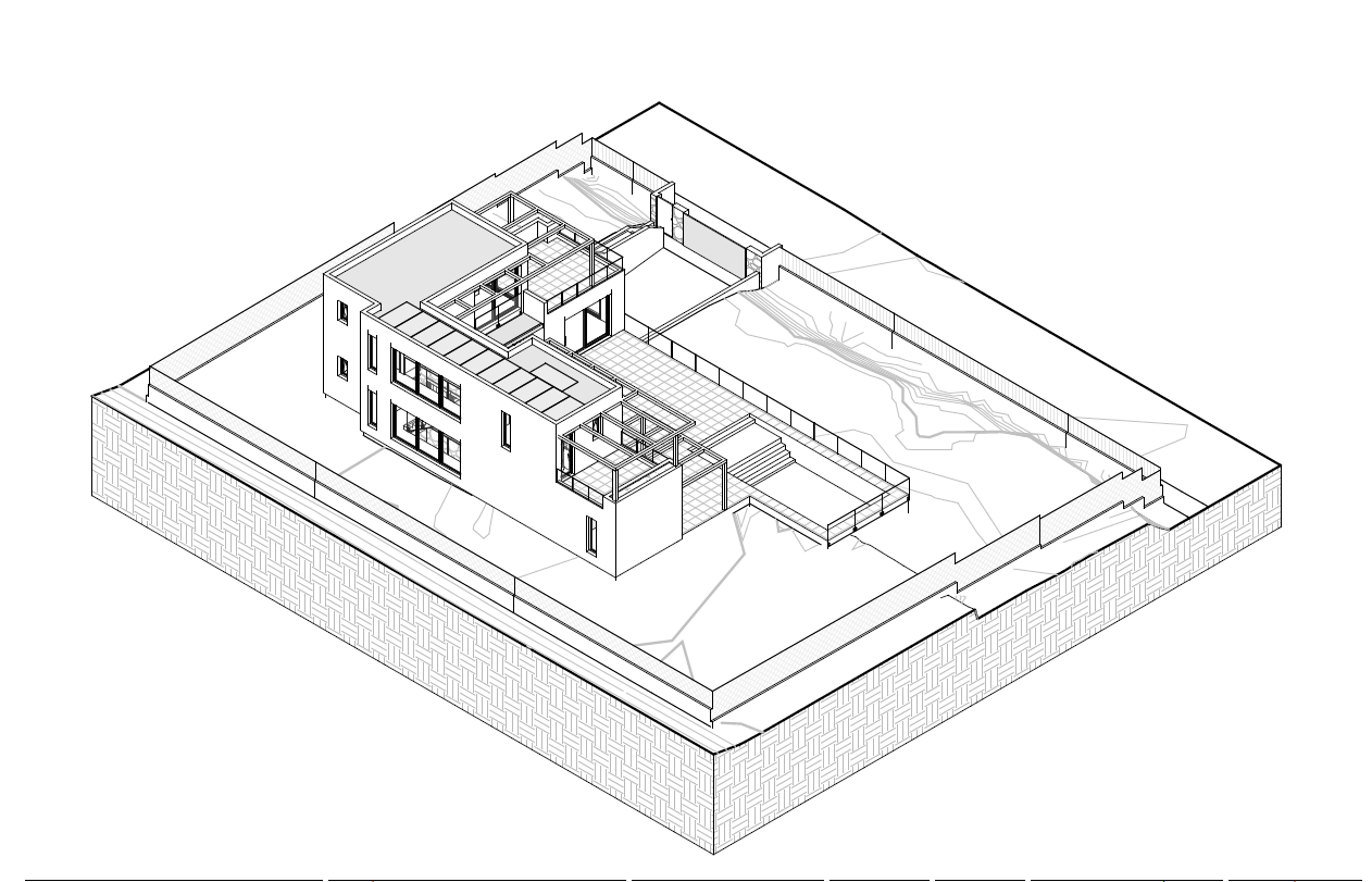 3D architectural model of villa