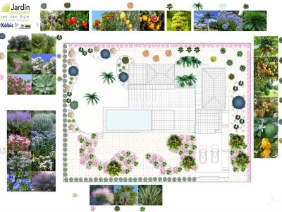 Garden landscape design plan