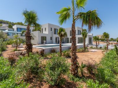 Villa exterior with pool