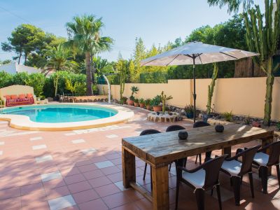 Terrace with swimming pool