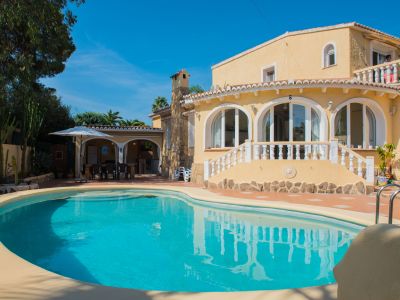 Swimming pool and villa exterior