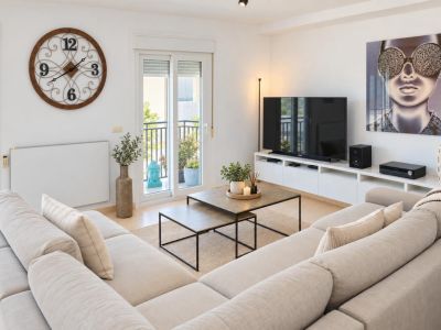 Living room with balcony