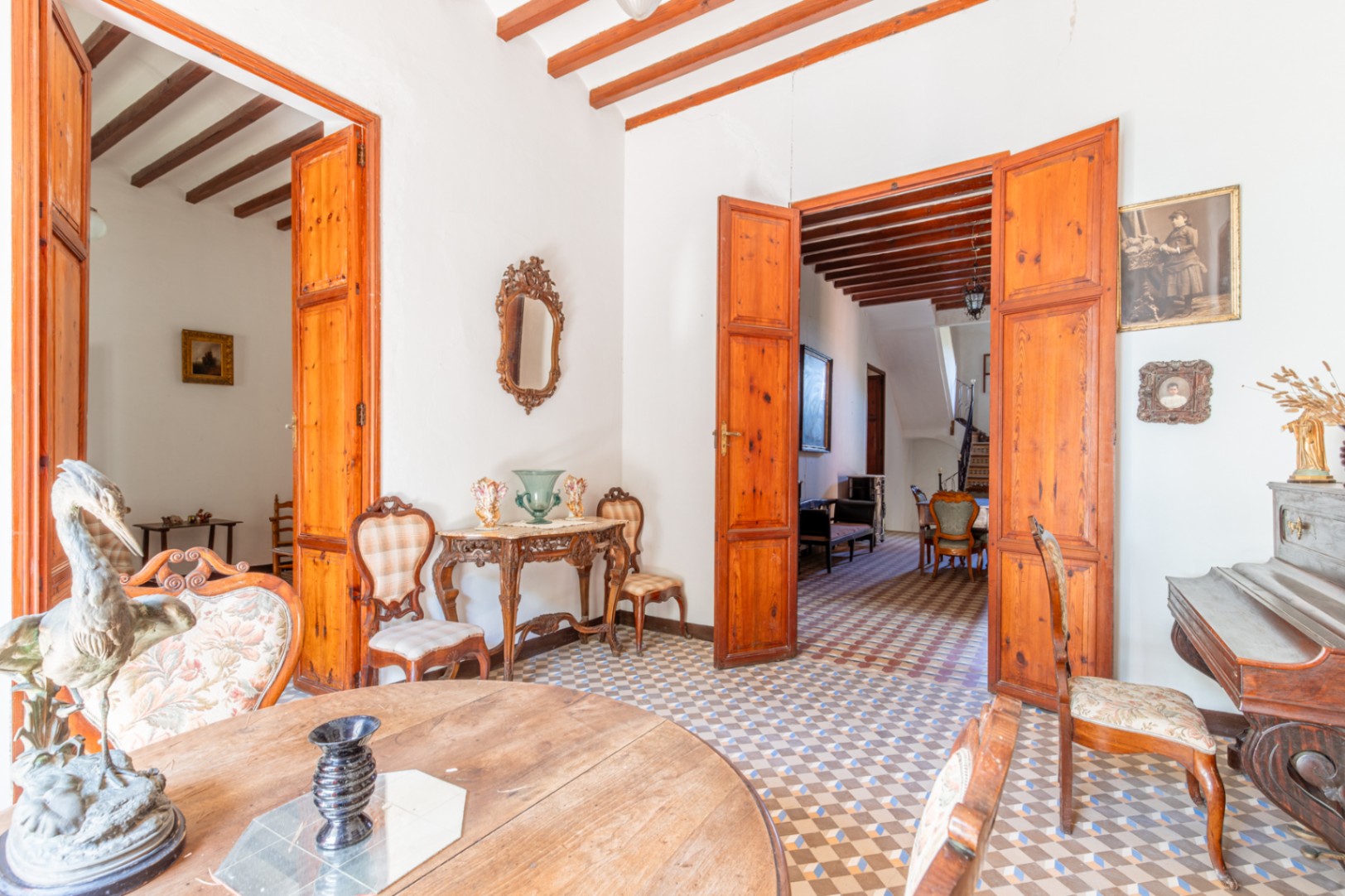 Living room and connecting rooms