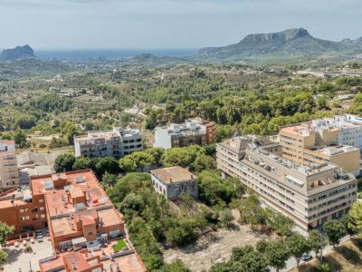 Aerial view of the property