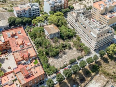 Aerial view of the property