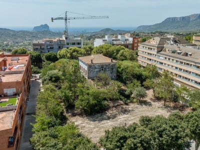 Aerial view of the property