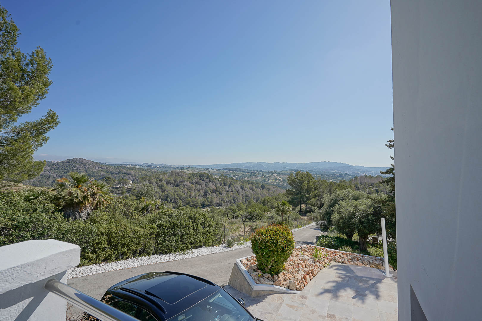 Countryside and mountain views
