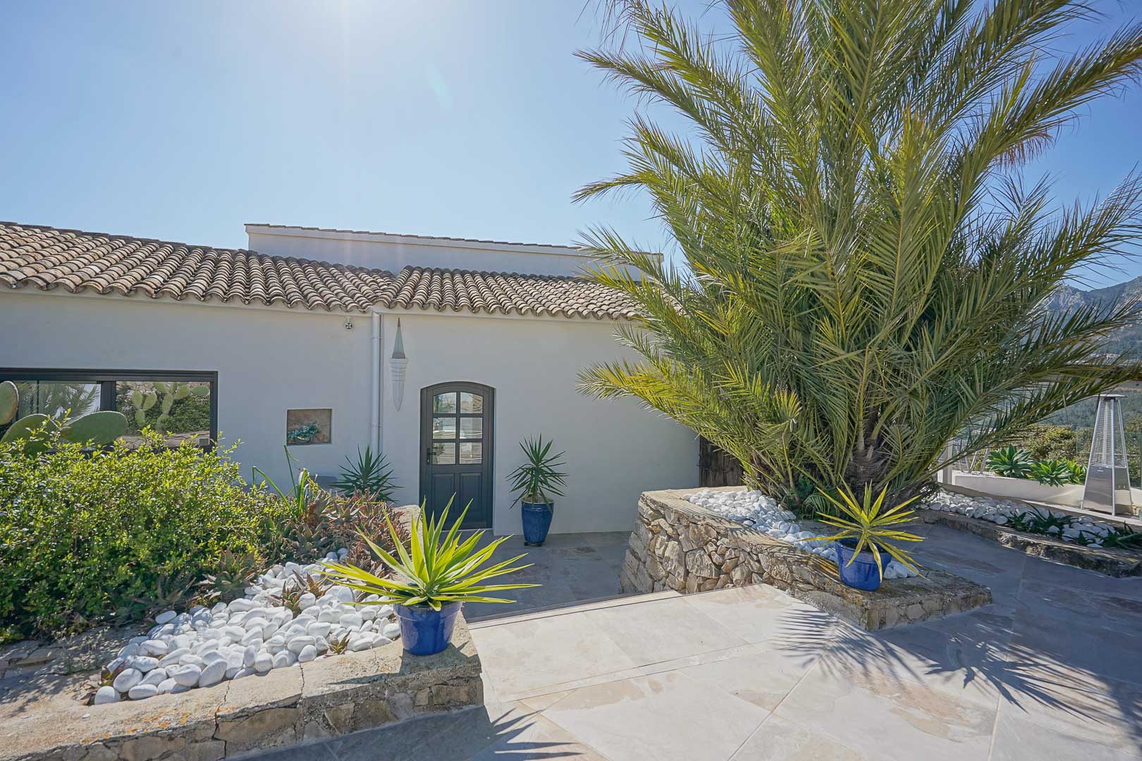 Exterior entrance and garden