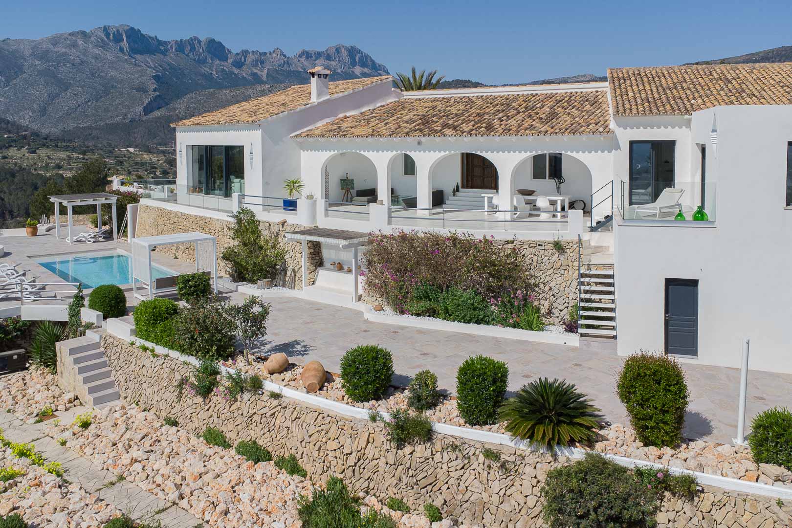 Villa exterior and terraces