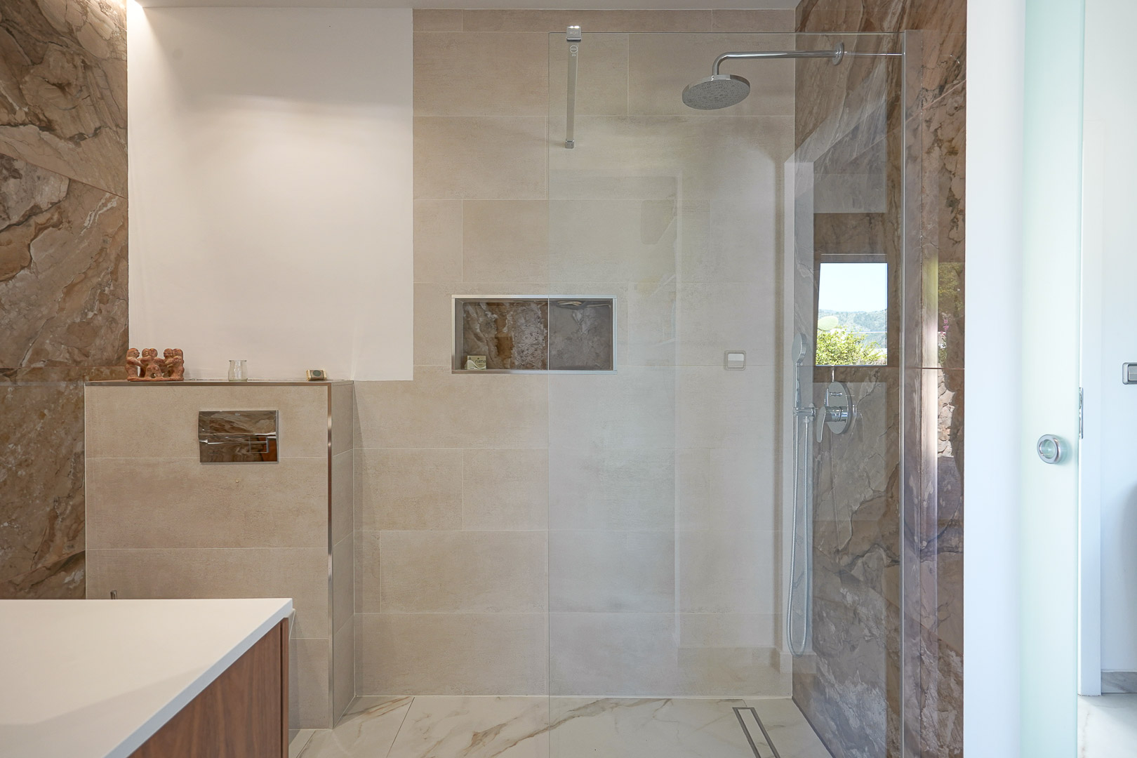 Bathroom with walk-in shower