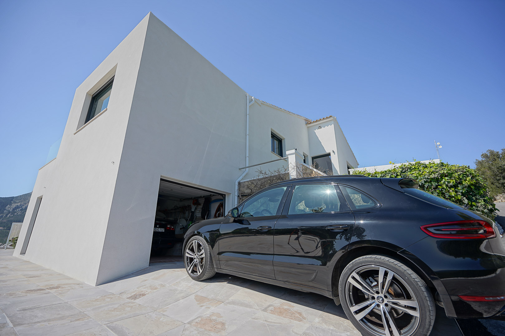 Garage and driveway