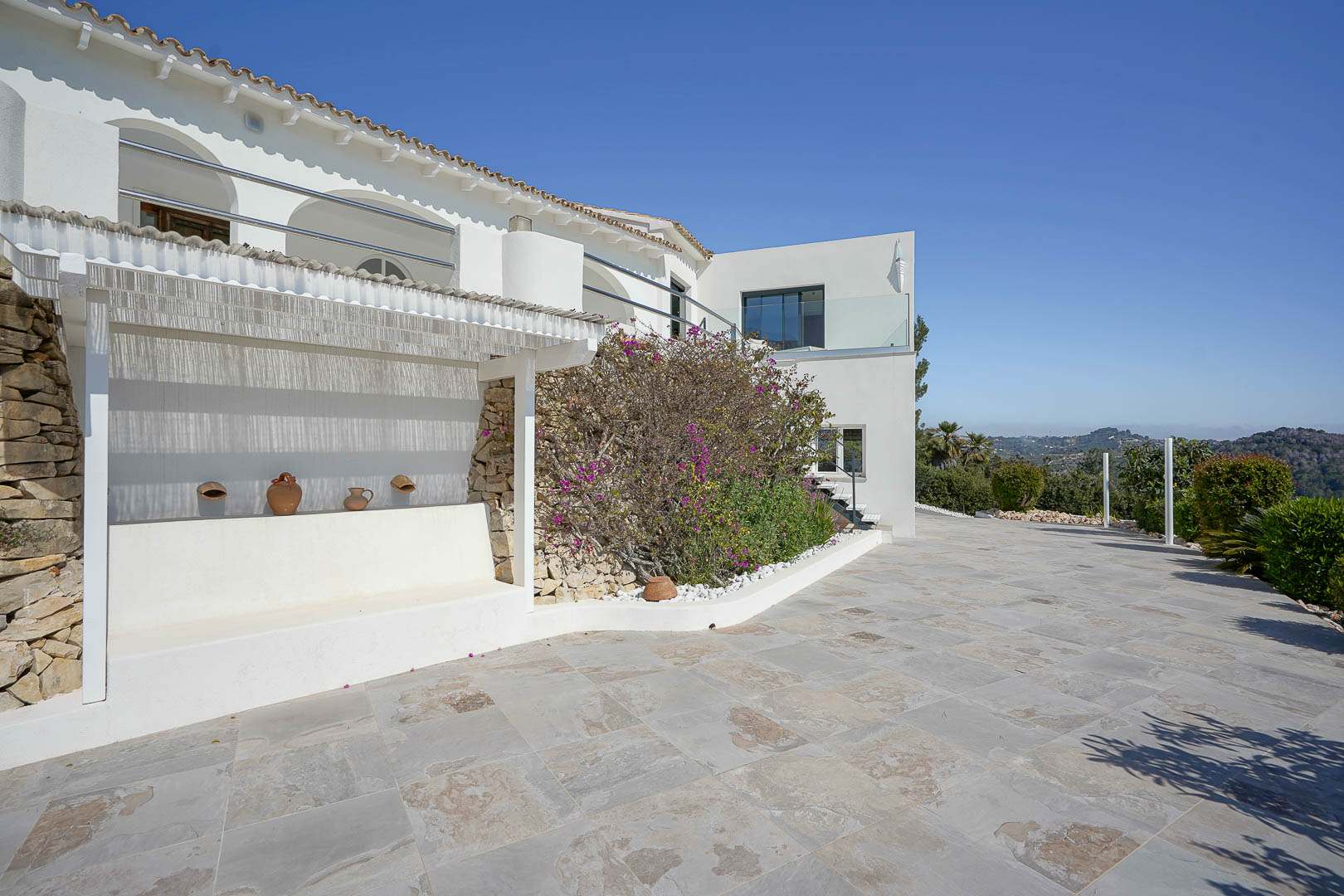 Exterior terrace and facade