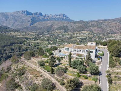 Aerial view of the property