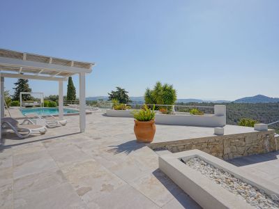 Terrace with pool and views
