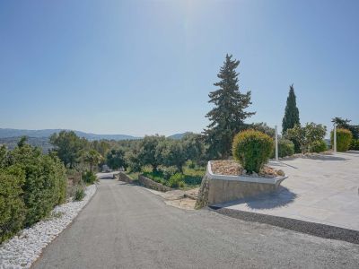 Driveway and parking area