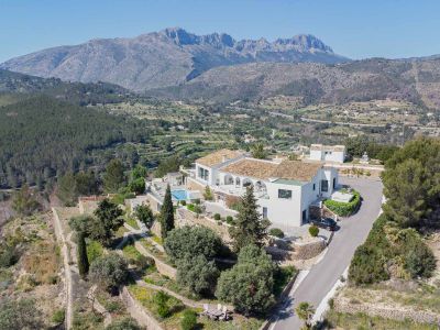Aerial view of the property