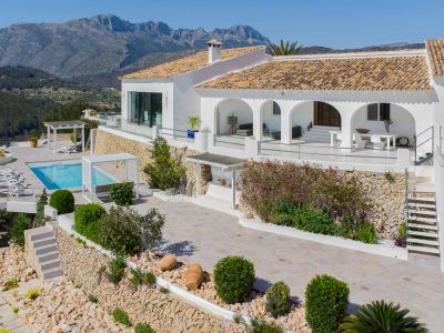 Exterior with terraces and pool