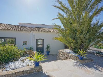 Exterior entrance and garden