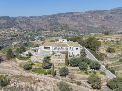 Aerial view of the property