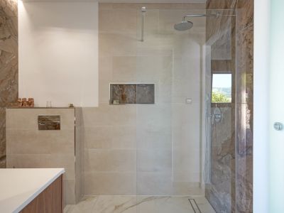Bathroom with walk-in shower