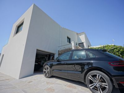 Garage and driveway