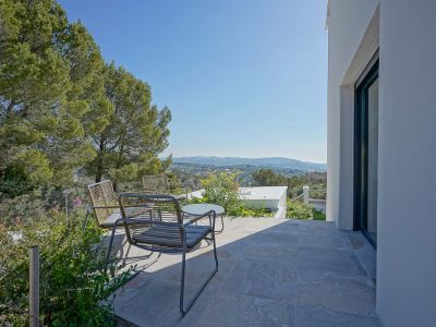 Terrace with countryside views