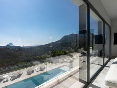 Living room with panoramic views