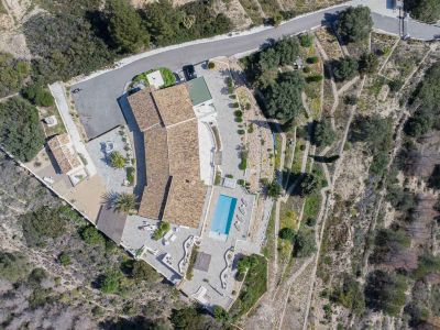 Aerial view of the property