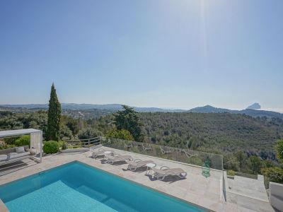 Pool terrace with panoramic views