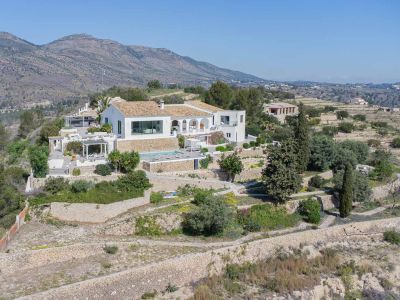 Aerial view of the villa