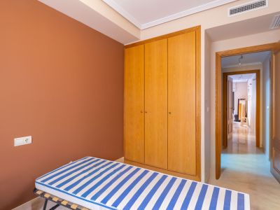 Bedroom with built-in wardrobe