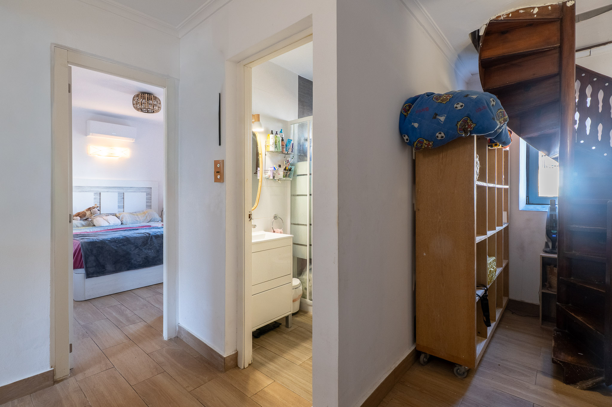 Hallway with staircase