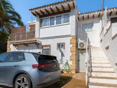Front facade with entrance stairs