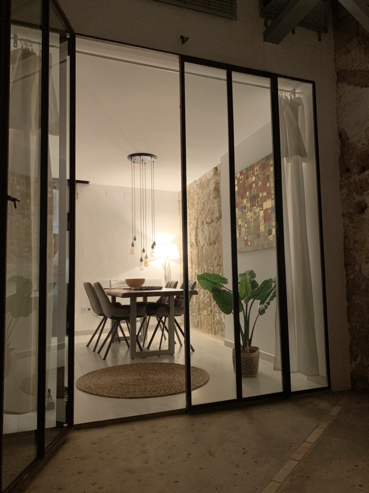 Dining room from the patio