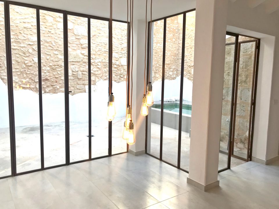 Living area with patio access
