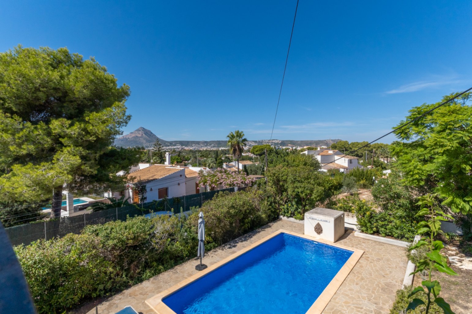 Pool with Montgó views